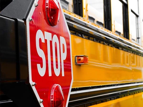 School bus stop sign